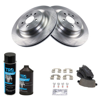 TRQ® - Rear Disc Brake Kit with Semi-Metallic Pads