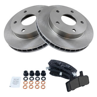 TRQ® - Front Disc Brake Kit with Ceramic Pads