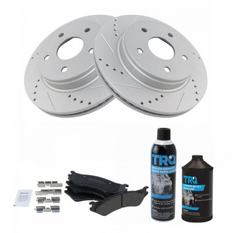 TRQ® - Performance Semi-Metallic Front Brake Kit