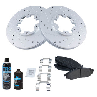 TRQ® - Performance Semi-Metallic Front Brake Kit