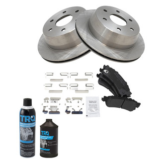 TRQ® - Rear Disc Brake Kit with Semi-Metallic Pads
