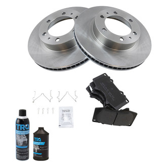 TRQ® - Front Disc Brake Kit with Semi-Metallic Pads