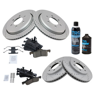 TRQ® - Performance Ceramic Front and Rear Brake Kit