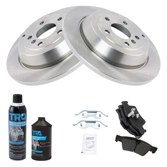 TRQ® - Rear Disc Brake Kit with Semi-Metallic Pads