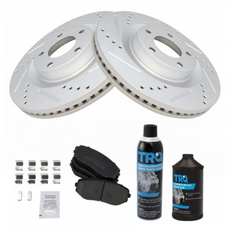 TRQ® - Performance Ceramic Front Brake Kit