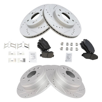 TRQ® - Performance Ceramic Front and Rear Brake Kit