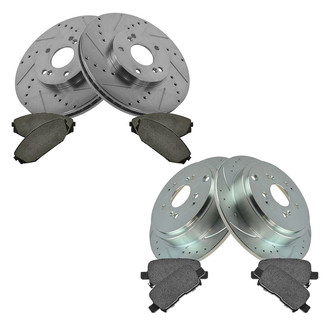 TRQ® - Performance Ceramic Front and Rear Brake Kit