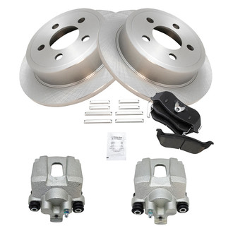 TRQ® - Rear Disc Brake Kit with Ceramic Pads and Calipers