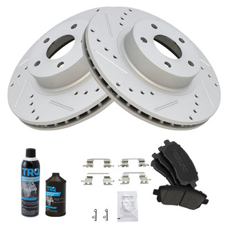 TRQ® - Performance Ceramic Front Brake Kit