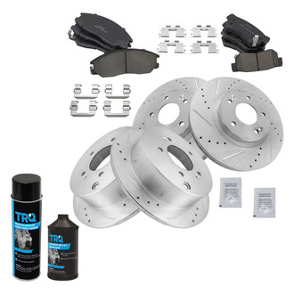 TRQ® - Performance Ceramic Front and Rear Brake Kit