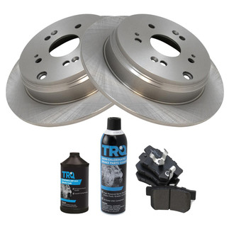 TRQ® - Rear Disc Brake Kit with Semi-Metallic Pads
