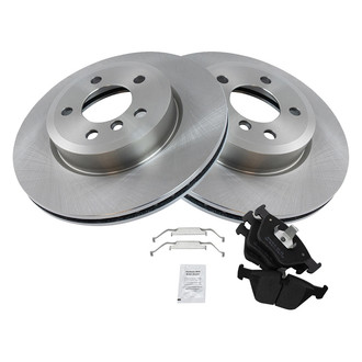 TRQ® - Front Disc Brake Kit with Semi-Metallic Pads