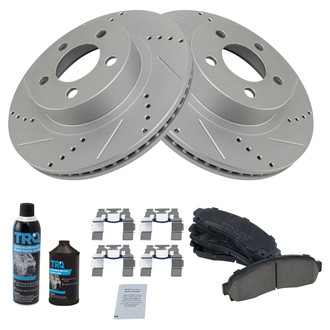 TRQ® - Performance Ceramic Front Brake Kit