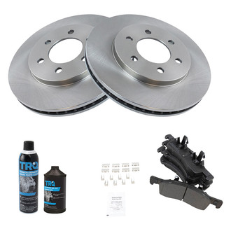 TRQ® - Front Disc Brake Kit with Semi-Metallic Pads
