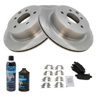 TRQ® - Rear Disc Brake Kit with Semi-Metallic Pads