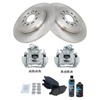 TRQ® - Rear Disc Brake Kit with Ceramic Pads and Calipers