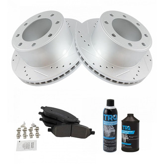 TRQ® - Performance Semi-Metallic Rear Brake Kit