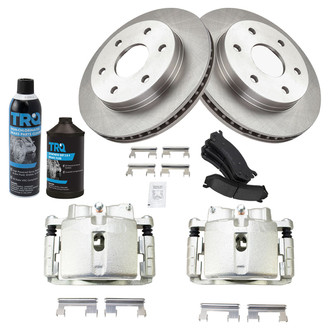 TRQ® - Front Disc Brake Kit with Ceramic Pads and Calipers