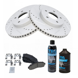 TRQ® - Performance Ceramic Front Brake Kit