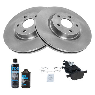 TRQ® - Front Disc Brake Kit with Semi-Metallic Pads