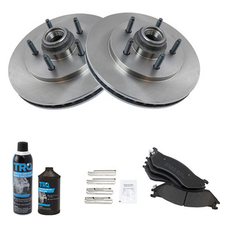 TRQ® - Front Disc Brake Kit with Semi-Metallic Pads