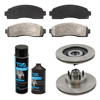 TRQ® - Front Disc Brake Kit with Semi-Metallic Pads