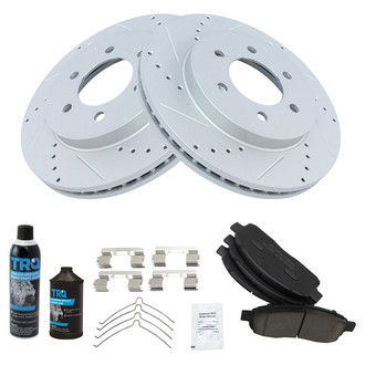 TRQ® - Performance Ceramic Front Brake Kit
