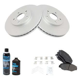 TRQ® - Front Disc Brake Kit with Semi-Metallic Pads