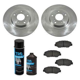 TRQ® - Front Disc Brake Kit with Semi-Metallic Pads