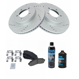 TRQ® - Performance Ceramic Front Brake Kit