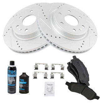 TRQ® - Performance Semi-Metallic Front Brake Kit