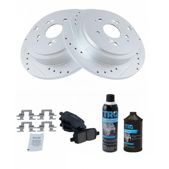 TRQ® - Performance Ceramic Rear Brake Kit