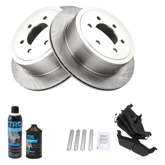 TRQ® - Rear Disc Brake Kit with Semi-Metallic Pads