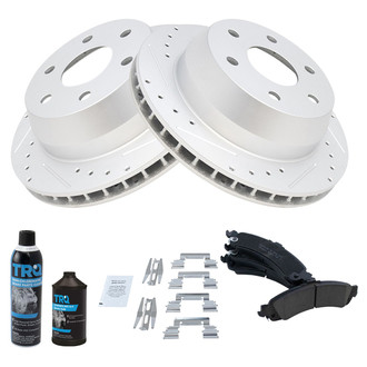 TRQ® - Performance Ceramic Rear Brake Kit