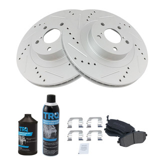 TRQ® - Performance Semi-Metallic Front Brake Kit