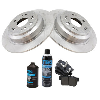 TRQ® - Rear Disc Brake Kit with Semi-Metallic Pads