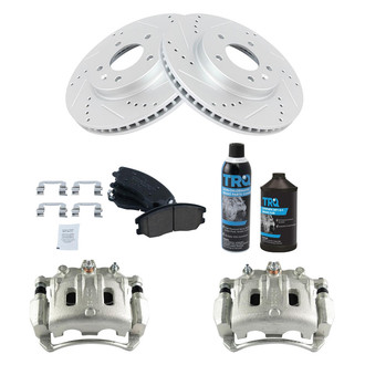 TRQ® - Performance Ceramic Front Brake Kit with Calipers