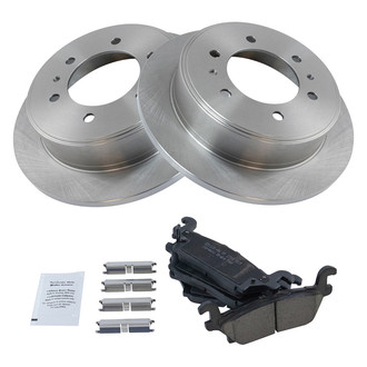 TRQ® - Rear Disc Brake Kit with Ceramic Pads