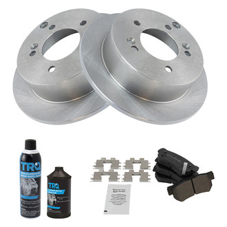 TRQ® - Rear Disc Brake Kit with Semi-Metallic Pads
