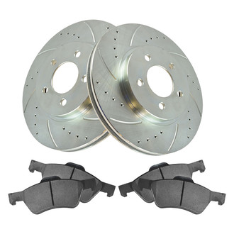 TRQ® - Performance Ceramic Front Brake Kit