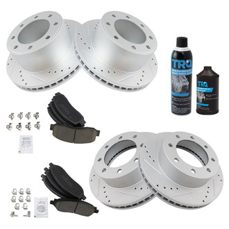 TRQ® - Performance Ceramic Front and Rear Brake Kit
