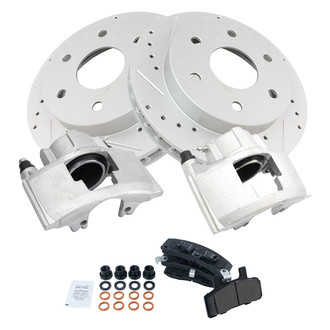 TRQ® - Performance Ceramic Front Brake Kit with Calipers