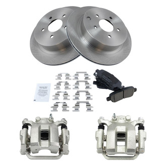 TRQ® - Rear Disc Brake Kit with Ceramic Pads and Calipers