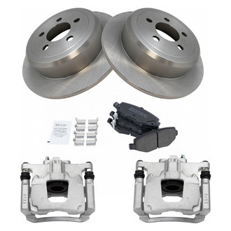 TRQ® - Rear Disc Brake Kit with Semi-Metallic Pads and Calipers