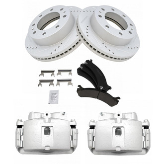 TRQ® - Performance Ceramic Front Brake Kit with Calipers