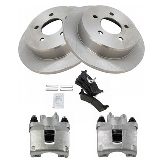 TRQ® - Rear Disc Brake Kit with Ceramic Pads and Calipers