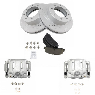 TRQ® - Performance Ceramic Front Brake Kit with Calipers