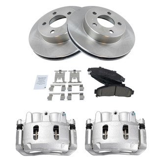 TRQ® - Front Disc Brake Kit with Ceramic Pads and Calipers