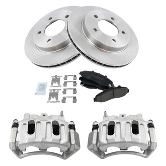 TRQ® - Front Disc Brake Kit with Ceramic Pads and Calipers