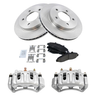 TRQ® - Front Disc Brake Kit with Ceramic Pads and Calipers